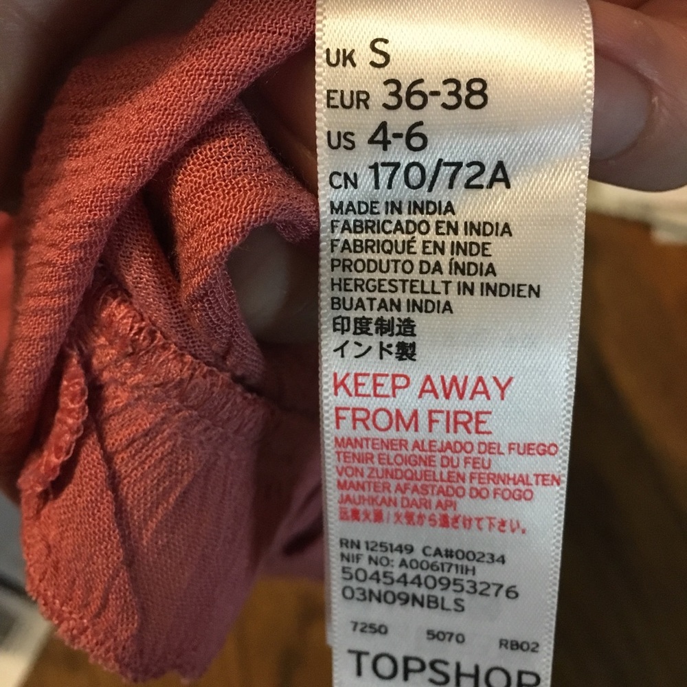 Topshop dusty rose color romper nwot size 4/6 - Picture 5 of 6